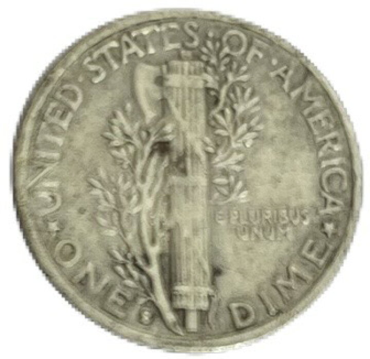 アメリカ銀貨1935年マーキュリーダイム10セント銀貨未流通UNC