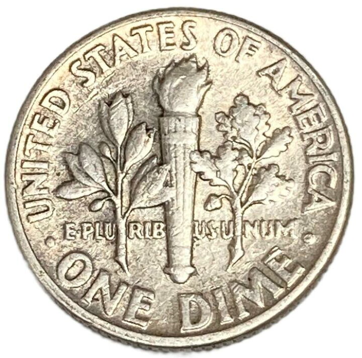 楽天市場】アメリカ 10セント 銀貨 1946〜1964年 ルーズベルトダイム 