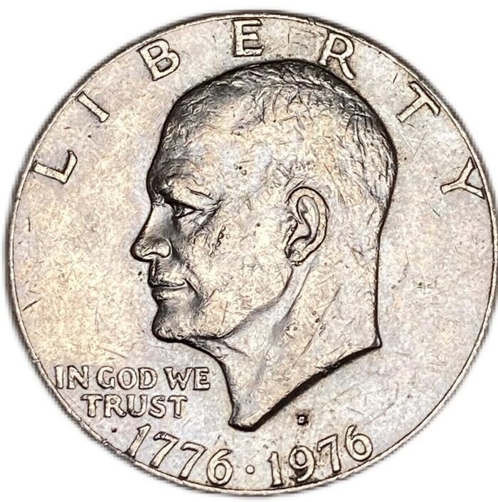 アメリカ硬貨 1ダラー 200周年記念貨幣  白銅貨 美品 外国 硬貨 コイン アンティークコイン  コンチョ アクセサリー素材