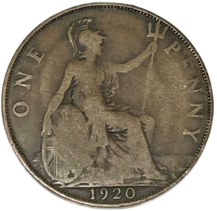 楽天市場】イギリス貨幣 1ペニー 青銅貨 ジョージ5世 ブリタニア 美品 