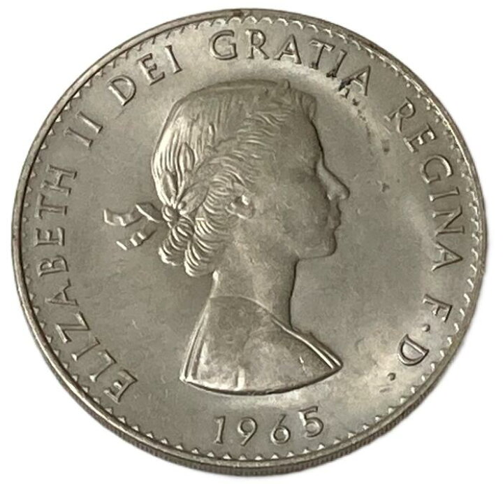 エリザベス女王•チャーチル イギリスコイン1965年 通販