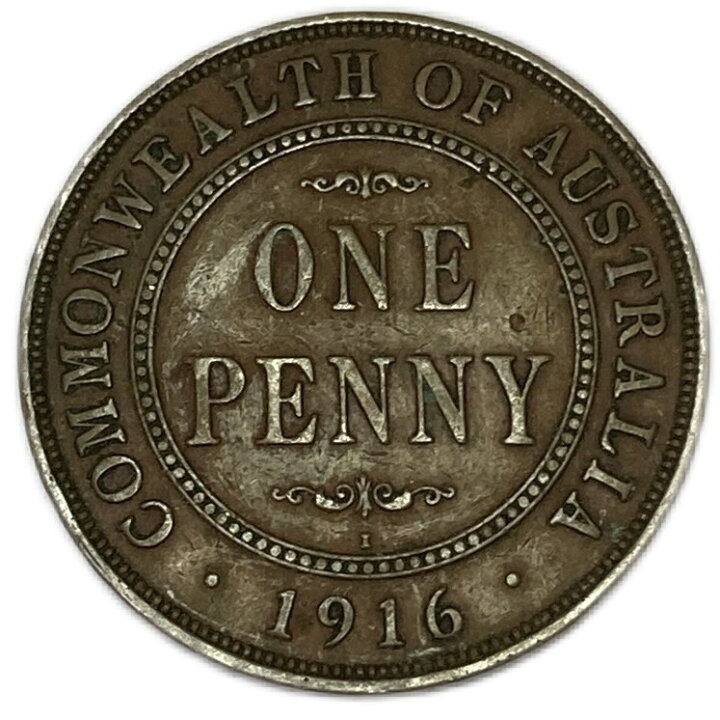 楽天市場】オーストラリア 銅貨 ONE PENNY 年代ランダム VF 1 ペニー 