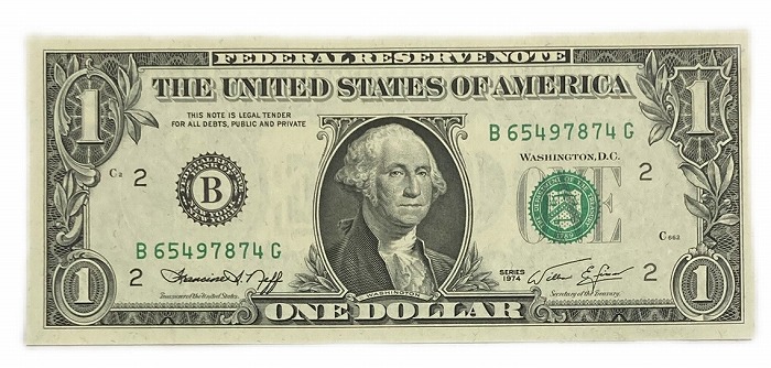 アメリカ 1ドル  未使用 ピン札 1974年 外国 紙幣