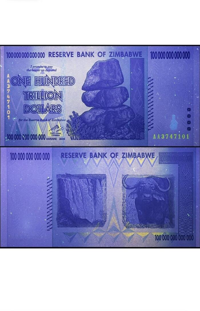 人気急上昇人気急上昇兆ジンバブエドル 1枚 ジンバブエ 紙幣