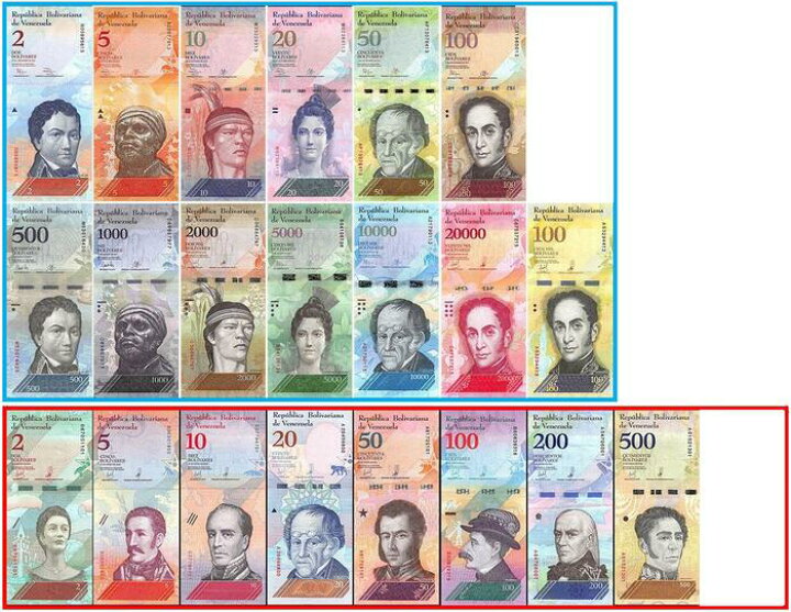 楽天市場】【鑑定書付き】ベネズエラ 紙幣 21枚セット 2～10000  