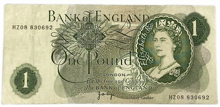 楽天市場】英国 イングランド銀行 1ポンド 美品 世界 外国 貨幣 古銭 