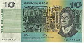 オーストラリア紙幣 10ドル ウィルソン 未使用 世界 外国 貨幣 古銭 旧紙幣 旧札 旧 紙幣 アンティーク
