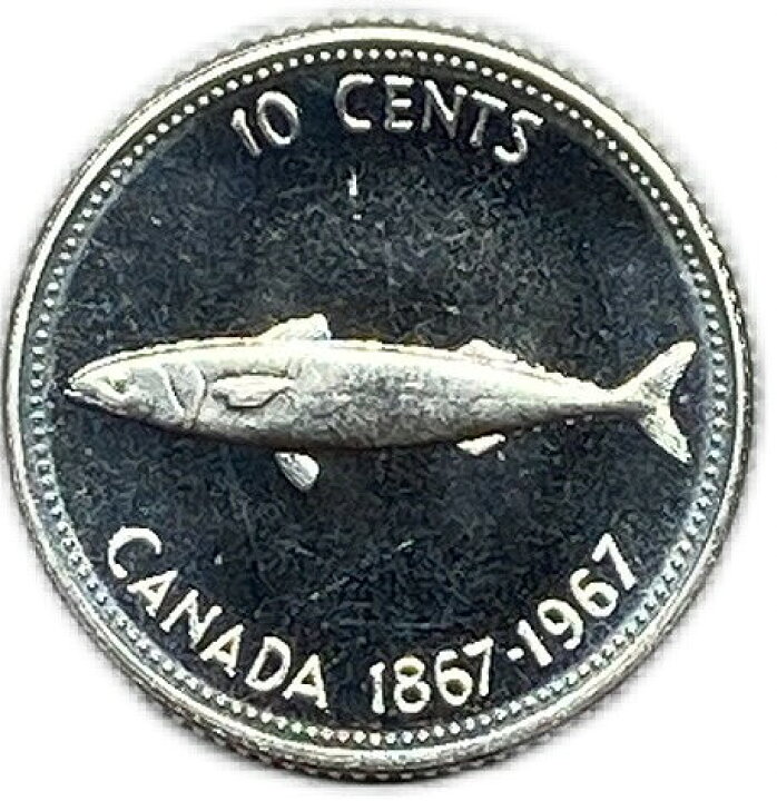 楽天市場】カナダ 10セント 1867年～1967年 未使用 Canada coin 10 