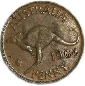 オーストラリア貨幣 ペニー カンガルー 外国 年代ランダム 硬貨 コイン アンティークコイン 古銭