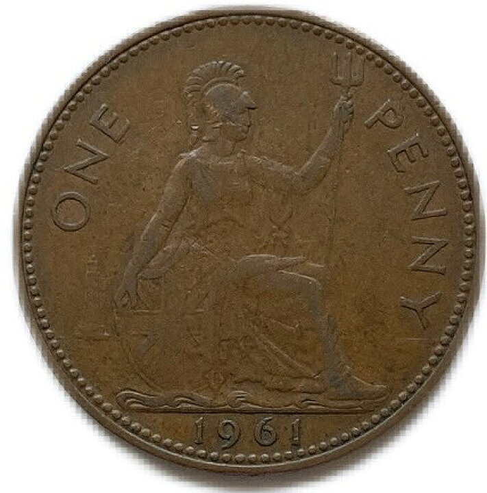 楽天市場】イギリス貨幣 1ペニー 青銅貨 年代ランダム エリザベス女王 
