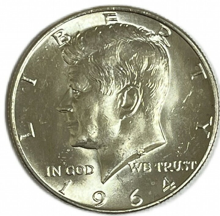 楽天市場】アメリカ銀貨 ケネディ 50セント 1964年 ハーフダラー 未  