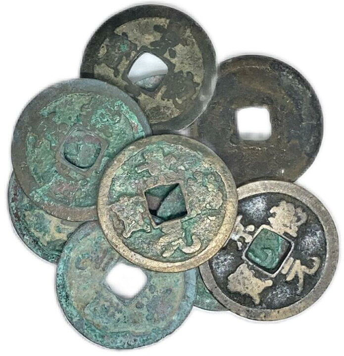 楽天市場】1004年〜 景徳元宝 中国古銭 宋 渡来銭 穴銭 美品 1枚 