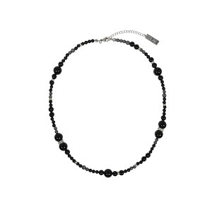 yzc[vy2planz[LAN ARCHIVE] Black Glass Stone Necklace / [LAN ARCHIVE]ubNKXXg[lbNXyVbvz