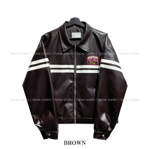 �y���������z�c�[�v�����y2plan�zBabel Patch Leather Jacket / �o�x���p�b�`���U�[�W���P�b�g�y�����V���b�v�z
