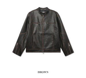 yzc[vy2planzBleed Washed Leather Biker Jacket / u[hEHbVHU[oCJ[WPbgyVbvz