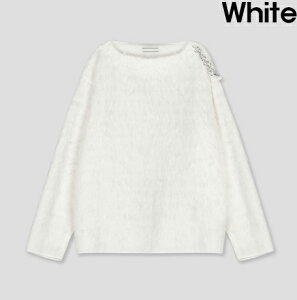 yzc[vy2planzLocal shoulder chain hairy knit / [JV_[`F[wA[jbgyVbvz