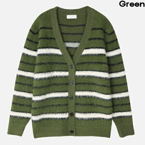 yzc[vy2planzSteel Stripe Angora Cardigan / X`[{[_[ASJ[fBKyVbvz