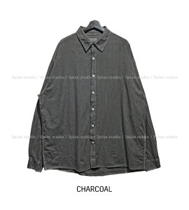 yzc[vy2planzCrusi Stripe Pigment Shirt / N[V[XgCvsOgVcyVbvz