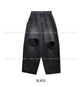 �y���������z�c�[�v�����y2plan�zRecluse Funky Damage Balloon Denim Pants / ���N���t�@���L�[�_���[�W�o���[���f�j���p���c�y�����V���b�v�z