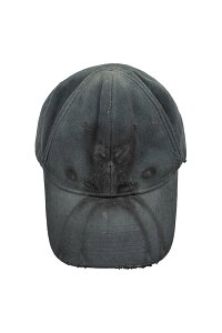 �y���������z�f�B�����[�`�����yDINGYUN ZHANG�z25SS�� HAND-INKED BONE SCRIPT CAP / �n���h�C���N�{�[���X�N���v�g�L���b�v �j�����p�y�����V���b�v�z