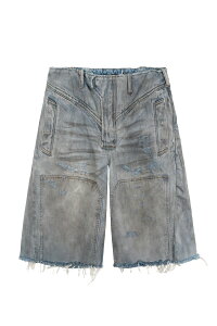 �y���������z�f�B�����[�`�����yDINGYUN ZHANG�z25SS�� DISTRESSED DENIM SHORTS / �f�B�X�g���X�f�j���V���[�g�p���c �j�����p�y�����V���b�v�z