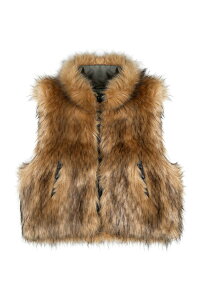 �y���������z�f�B�����[�`�����yDINGYUN ZHANG�z25FW�� FUR VEST / �t�@�[�x�X�g �j�����p�y�����V���b�v�z
