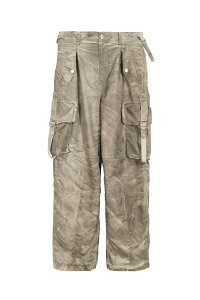 �y���������z�t�F���`�F�������yFeng Chen Wang�z25SS�� Sandwashed Nylon Cargo pants / �T���h�E�H�b�V���i�C�����J�[�S�p���c �j�����p�y�����V���b�v�z