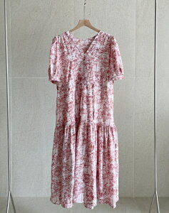 �y���������z�A�C�A���}���yI AM MARI�zHyuerin Flower Shirred Wrap One Piece / �q���G�����t�����[�V���[�����O���b�v�����s�[�X�y�����V���b�v�z