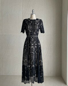 �y���������z�A�C�A���}���yI AM MARI�zKev Punching Lace Long One Piece / �P�u�p���`���O���[�X�����O�����s�[�X�y�����V���b�v�z