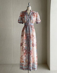 �y���������z�A�C�A���}���yI AM MARI�zBenluche Puff Flower Long One Piece / �x�����`�F�p�t�t�����[�����O�����s�[�X�y�����V���b�v�z