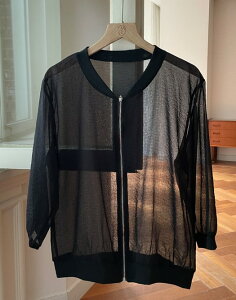 �y���������z�A�C�A���}���yI AM MARI�zLusha See-Through Summer Blouson Jumper / ���[�V���V�[�X���[�T�}�[�u���[�]���W�����p�[�y�����V���b�v�z