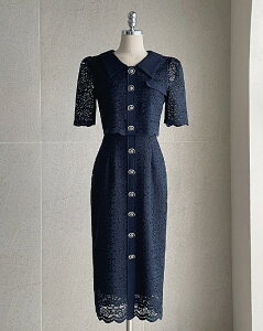 �y���������z�A�C�A���}���yI AM MARI�zSunday Collar Lace One Piece / �T���f�[�ݕt�����[�X�����s�[�X�y�����V���b�v�z