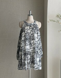 �y���������z�A�C�A���}���yI AM MARI�zRabbi Toile Chiffon Off-Shoulder Mini One Piece / ���r�g�����V�t�H���I�t�V�����_�[�~�j�����s�[�X�y�����V���b�v�z