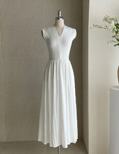�y���������z�A�C�A���}���yI AM MARI�zCezanne flare banding sleeveless one piece / �Z�U���t���A�o���f�B���O�m�[�X���[�u�����s�[�X�y�����V���b�v�z