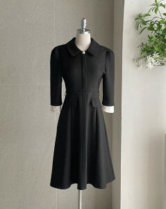 �y���������z�A�C�A���}���yI AM MARI�zSyubel Collar Flared One Piece (Belt set) / �V���x���ݕt���t���A�����s�[�X(�x���g�Z�b�g)�y�����V���b�v�z