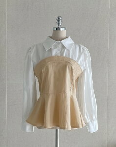 �y���������z�A�C�A���}���yI AM MARI�zCoil collar color matching top blouse / �R�C���ݕt���J���[�g�b�v�u���E�X�y�����V���b�v�z