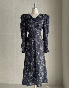 �y���������z�A�C�A���}���yI AM MARI�zMaker Flower Shirring Flare One Piece / ���[�J�[�t�����[�V���[�����O�t���A�����s�[�X�y�����V���b�v�z