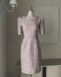 �y���������z�A�C�A���}���yI AM MARI�zSpendy Puff Tweed Mini One Piece / �X�y���f�B�p�t�c�C�[�h�~�j�����s�[�X�y�����V���b�v�z
