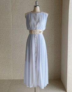 yzACA}yI AM MARIz[Belt set] Monte Chiffon Shirring Sleeveless One Piece / [xgZbg]eVtHV[Om[X[us[XyVbvz