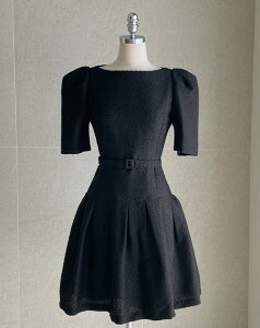 �y���������z�A�C�A���}���yI AM MARI�zHelino Tweed Puff Mini One Piece (Belt Set) / �w���m�c�C�[�h�p�t�~�j�����s�[�X(�x���g�Z�b�g)�y�����V���b�v�z
