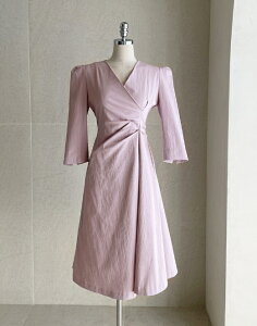 �y���������z�A�C�A���}���yI AM MARI�zMiles Shirring Wrap Flare One Piece / �}�C���Y�V���[�����O���b�v�t���A�����s�[�X�y�����V���b�v�z
