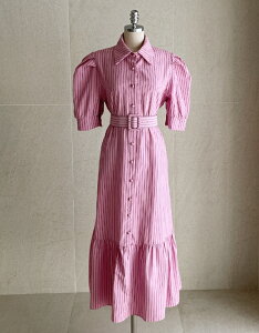 �y���������z�A�C�A���}���yI AM MARI�zTuto Stripe Puff Shirt One Piece (Belt Set) / �c�g�X�g���C�v�p�t�V���c�����s�[�X(�x���g�Z�b�g)�y�����V���b�v�z
