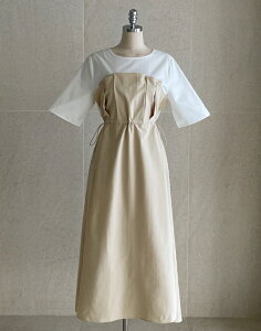 �y���������z�A�C�A���}���yI AM MARI�zCafe Color Matching Pin Tuck Flare One Piece / �P�C�t�F�J���[�s���^�b�N�t���A�����s�[�X�y�����V���b�v�z