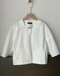 �y���������z�A�C�A���}���yI AM MARI�zWavy No Collar Balloon Three Quarter Short Jacket / �E�F�C�r�[�m�[�J���[�o���[��7����V���[�g�W���P�b�g�y�����V���b�v�z