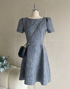 �y���������z�A�C�A���}���yI AM MARI�zFine Tweed Flare Mini One Piece / �t�@�C���c�C�[�h�t���A�~�j�����s�[�X�y�����V���b�v�z