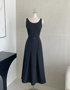 �y���������z�A�C�A���}���yI AM MARI�zPeeling Pleated Sleeveless Long One Piece (Belt Set) / �s�[�����O���E���h�m�[�X���[�u�X�g�����O�����s�[�X�y�����V���b�v�z