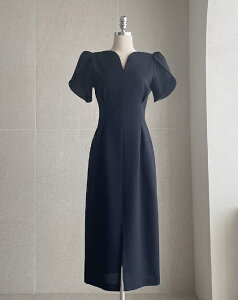 �y���������z�A�C�A���}���yI AM MARI�zLeje Heart Neck Tweed Pin Tuck One Piece / ���W�F�n�[�g�l�b�N�c�C�[�h�s���^�b�N�����s�[�X�y�����V���b�v�z