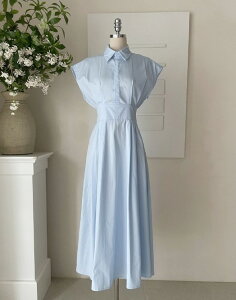 �y���������z�A�C�A���}���yI AM MARI�zZeroti Collar Shirt Cap Sleeveless One Piece / �[���e�B�ݕt���V���c�L���b�v�m�[�X���[�u�����s�[�X�y�����V���b�v�z