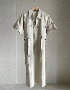 �y���������z�A�C�A���}���yI AM MARI�zPeijing Pocket Collar Zip-up Long One Piece (Belt Set) / �y�C�W���|�P�b�g�ݕt���W�b�v�A�b�v�����O�����s�[�X(�x���g�Z�b�g)�y�����V���b�v�z