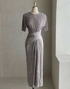 �y���������z�A�C�A���}���yI AM MARI�zEnnis Pleated Wrap Strap Long One Piece / �G�j�X�v���[�c���b�v�X�g���b�v�����O�����s�[�X�y�����V���b�v�z